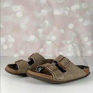 BIRKENSTOCK Tan Suede Arizona Sandals